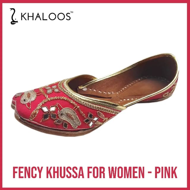 Fancy Khussa for girls & women -Pink